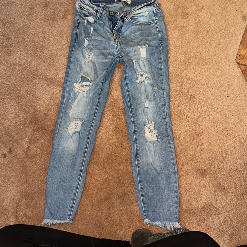 DISTRESSED KANCAN SKINNY JEAN